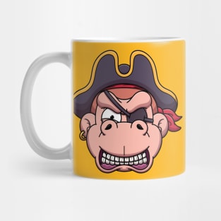 Angry Pirate Monkey Face Mug